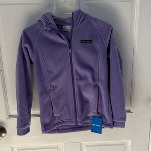Columbia Kids Purple Fleece Jacket size M 10-12